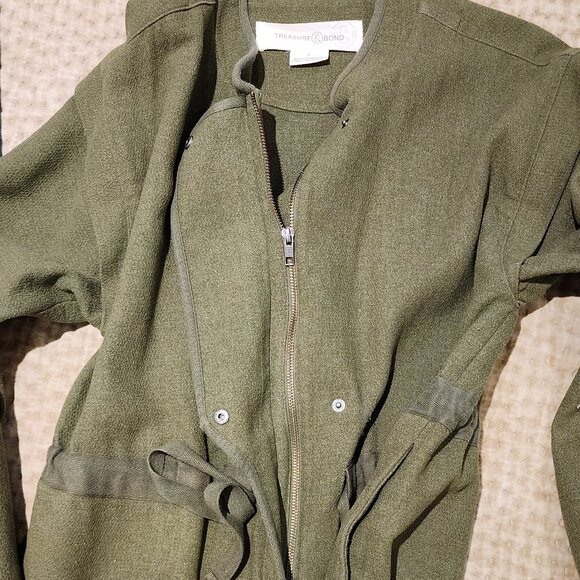 Olive Green Spring Jacket - Picture 3 of 4